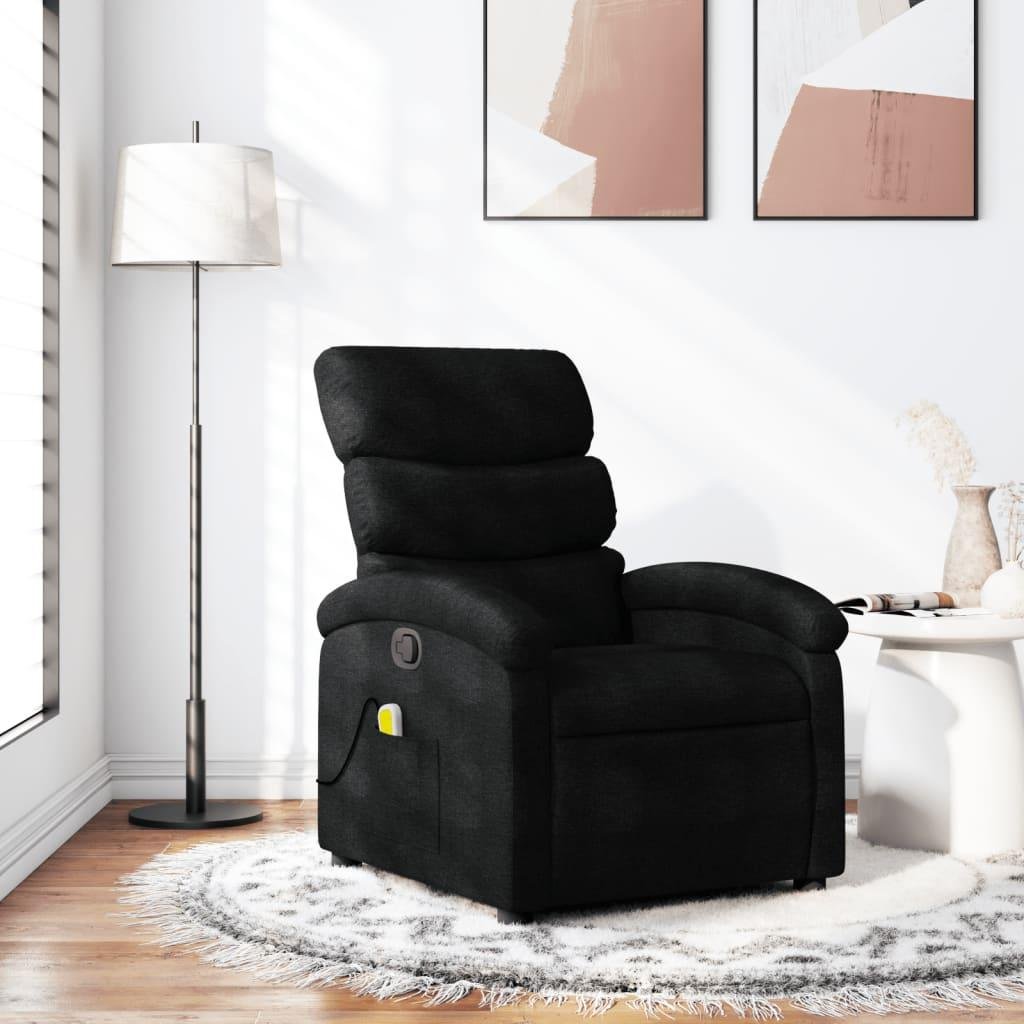 Massagestol stof sort