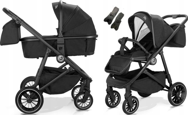 Xiaomi 2W1 Tibi Col. Black Oxford Barnevogn - Ep (Tbw-03)