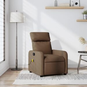 Massagestol stof brun