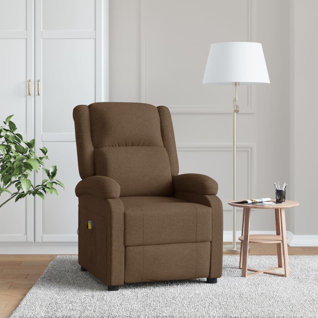 Massagestol stof brun