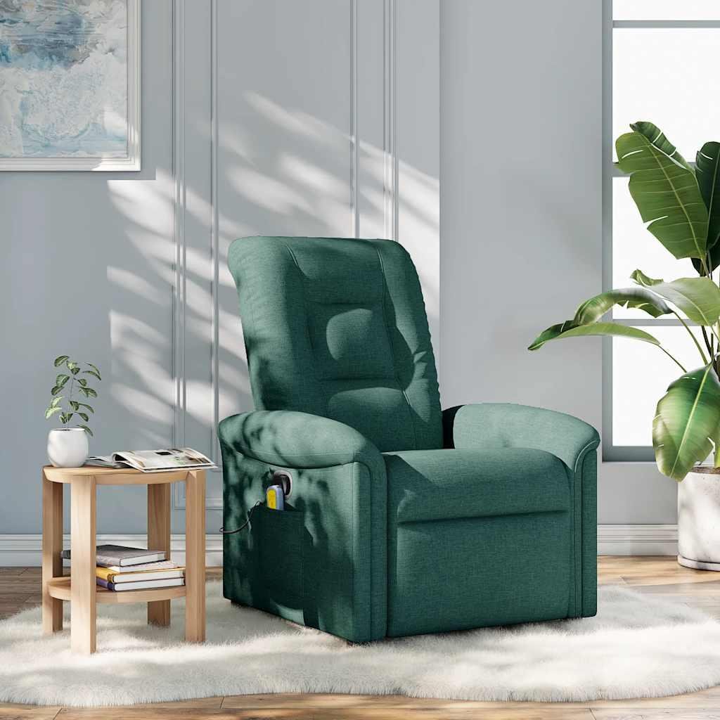 Massagestol stof mørkegrøn