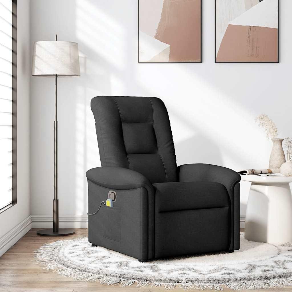 Massagestol stof sort