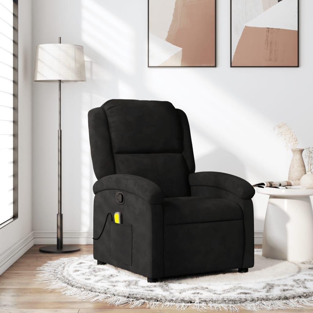 Massagestol velour sort
