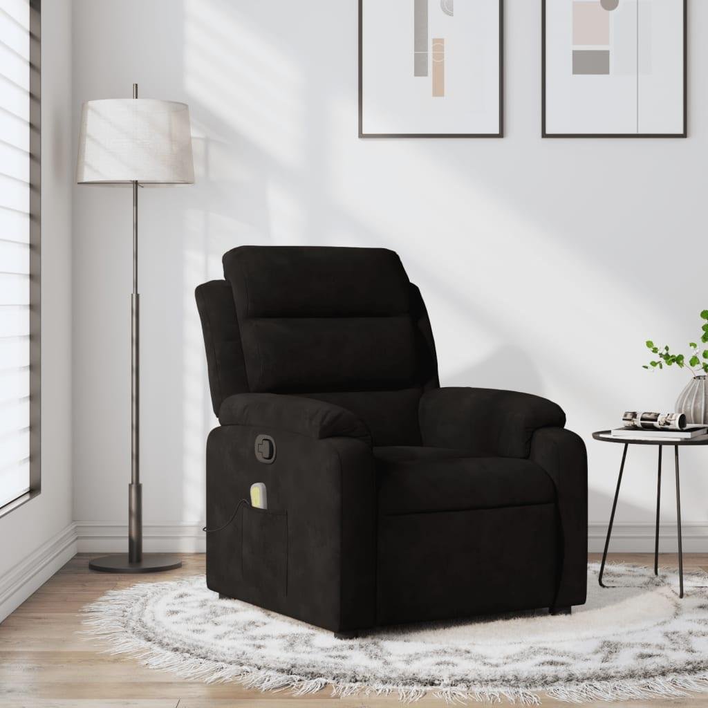Massagestol velour sort