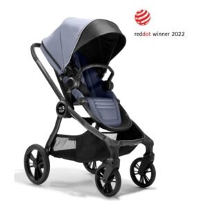 Baby Jogger City Sights, Baldakin, Traditionel Barnevogn, Ethvert Køn, Solidt Hjul, Sammenfoldelig, Sort, Violet