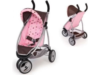 Brimarex Dukkevogn, Barnevogn, Pink Og Grå I Æske (6399202)