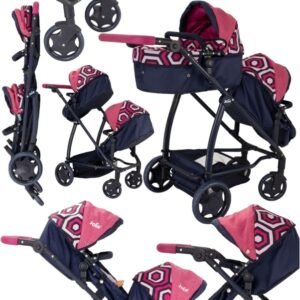 Hti Joie Junior Evalite Twin Pushchair 2In1 Dukkevogn Liggedel, Barnevogn