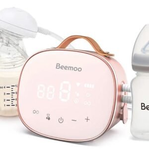 Beemoo CARE Duo Elektrisk Dobbelt Brystpumpe inkl. Modermælksflaske 180 ml 2-pak