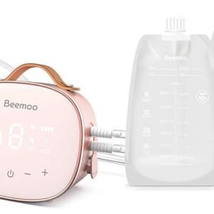 Beemoo CARE Duo Elektrisk Dobbelt Brystpumpe inkl. Modermælksposer & Modermælksflaske 180 ml 2-pak