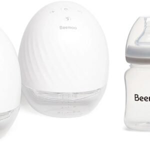 Beemoo CARE Wearable Elektrisk Brystpumpe Dobbelt inkl. Modermælksflaske 180 ml 2-pak