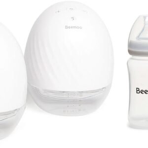 Beemoo CARE Wearable Elektrisk Brystpumpe Dobbelt inkl. Modermælksflaske 240 ml 2-pak