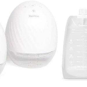 Beemoo CARE Wearable Elektrisk Brystpumpe Dobbelt inkl. Modermælksposer 180 ml 30-pak