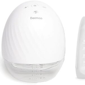 Beemoo CARE Wearable Elektrisk Brystpumpe Single inkl. Modermælksposer & Modermælksflaske 180 ml 2-pak