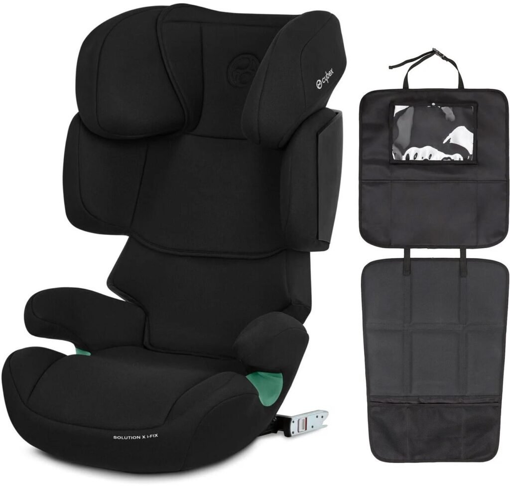 Cybex Solution X i-Fix Autostol inkl. Beemoo 3-i-1 Sædebeskytter, Pure Black