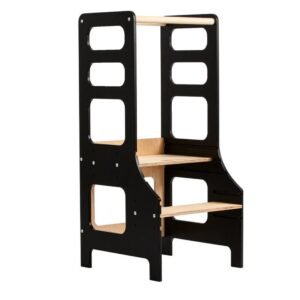 Duck Woodworks Justerbart Læringstårn, Sort, Børnemøbler, Indretning børneværelse