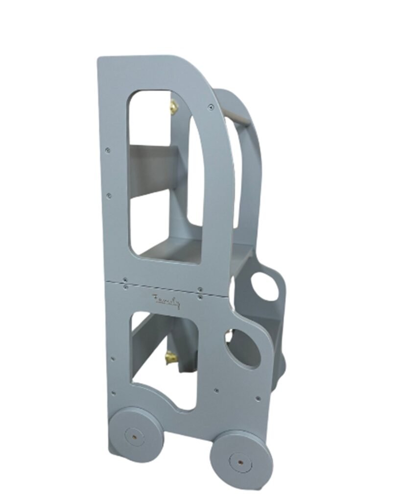 Family-scl Bil Læringstårn, Grå, Børnemøbler, Indretning børneværelse