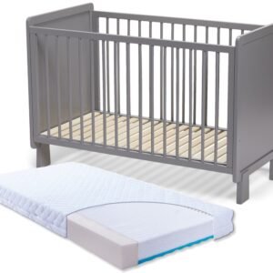 JLY ALMA Heaven Tremmeseng med Babymatex Madras Carpathia 60x120, Grå