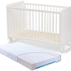 JLY ALMA Heaven Tremmeseng med Babymatex Madras Carpathia 60x120, Hvid