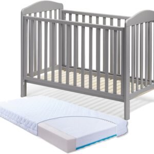 JLY ELLA Dream Lux Dropside Tremmeseng, Grå & BabyMatex Madras