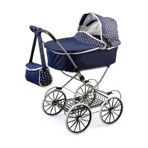 Lille Barnevogn til Dukker Reig Classic Deluxe 70 x 42 x 89 cm Blå