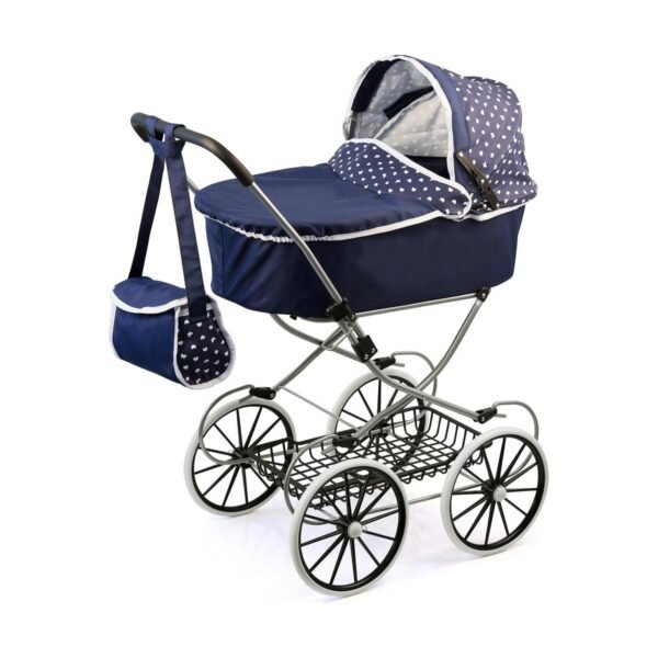 Lille Barnevogn til Dukker Reig Classic Deluxe 70 x 42 x 89 cm Blå