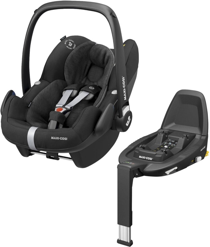 Maxi-Cosi Pebble Pro i-Size Autostol Baby Inkl. Family Fix 3 Base, Essential Black