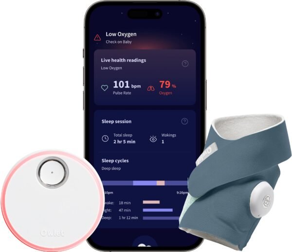Owlet Dream Sock Babyalarm, Bedtime Blue
