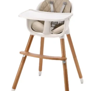 2-i-1 højstol - beige