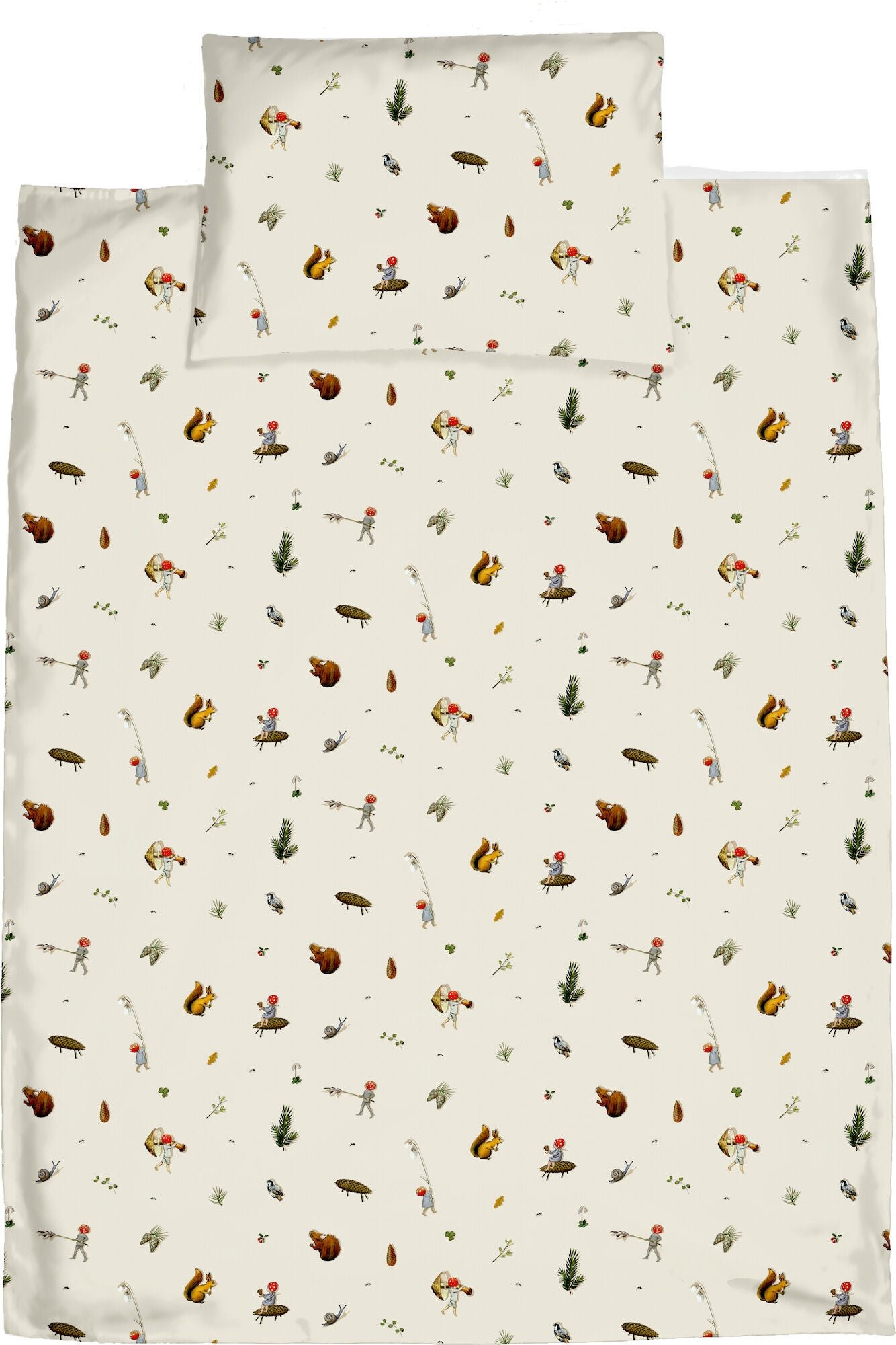 Elsa Beskow Tomtebobarnen Sengesæt 100 x 130 Tremmeseng, Beige