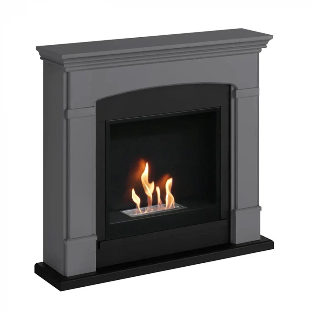 Hals Grå Biopejs kamin