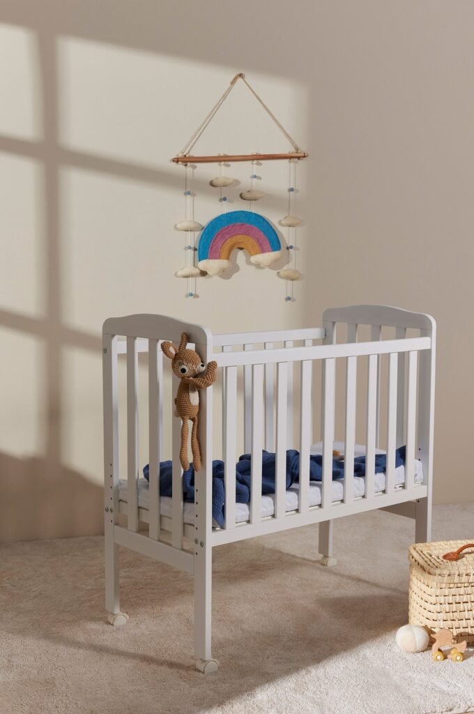 JLY ALICE Tremmeseng med BabyDan Madras Comfort 40x84, Hvid