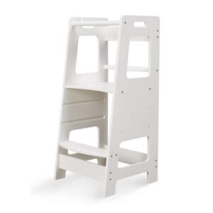 Kid'oh Læringstårn - Justérbart - FSC - Hvid