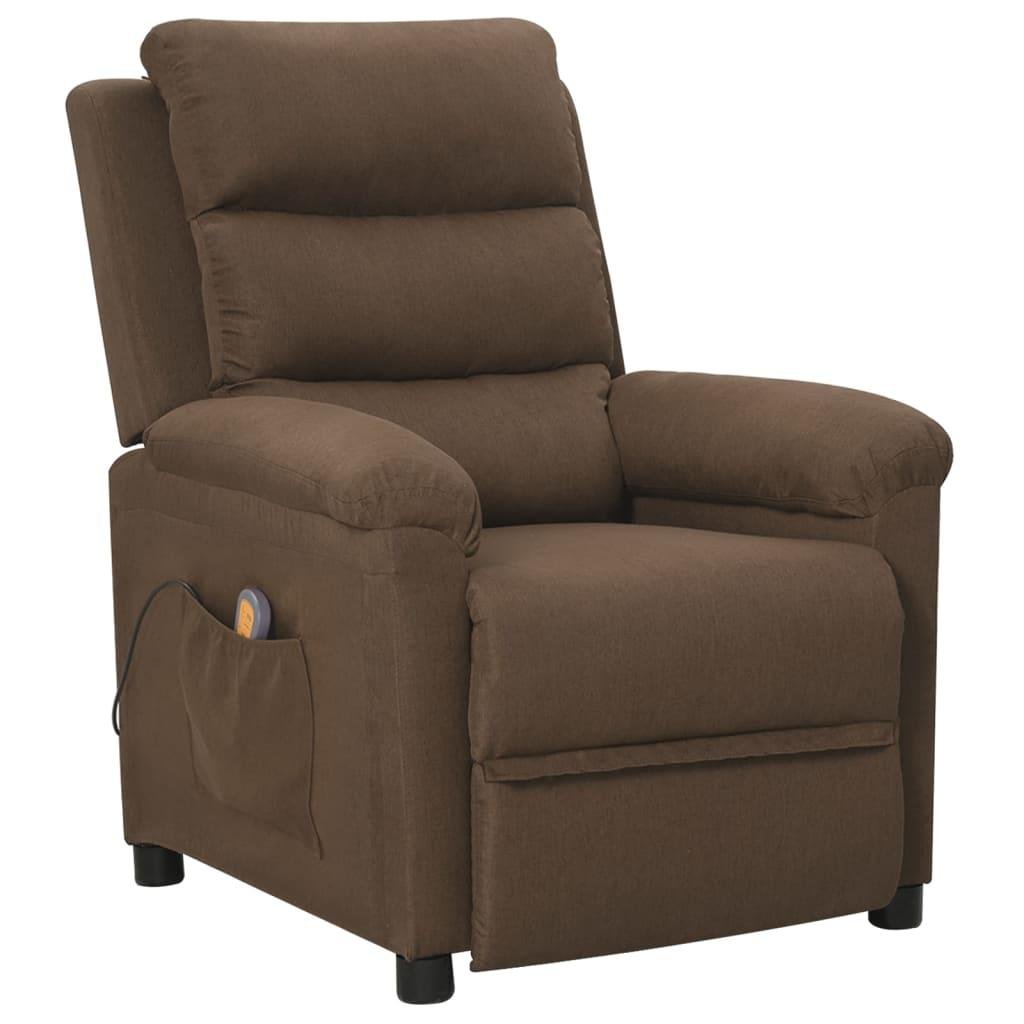 Massagestol stof brun