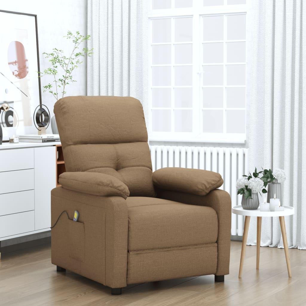 Massagestol stof brun