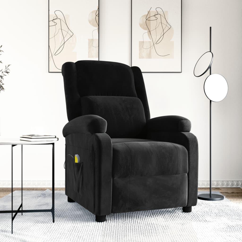 Massagestol velour sort
