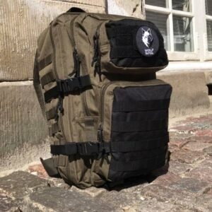 Sej Teenager Skoletaske | Sort/Grøn - Mil-Tec