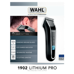 Wahl 1902 Lithium Pro LCD Hårtrimmer (1 stk)