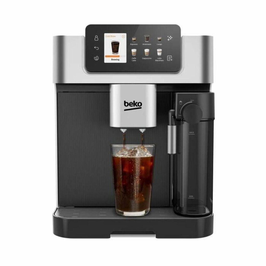BEKO CEG7348X superautomatisk kaffemaskine - sort/grå/sølv