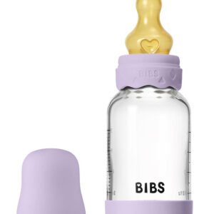 BIBS Boheme Sutteflaske - 120 ml - Glas/Naturgummi - Violet Sky