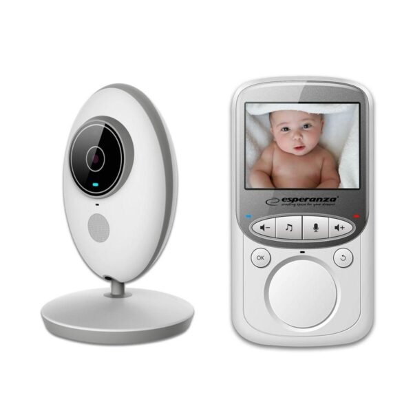 Babyalarm Esperanza EHM003 - hvid med WiFi og natlampe
