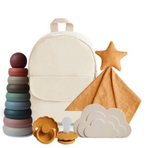 Babyshower – Smart rygsæk m. babyartikler i dansk design