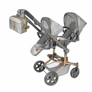Decuevas Lille barnevogn til dukker - foldbar kurv (42 × 55 × 91 cm)
