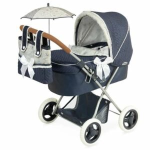 Decuevas Vintage lille barnevogn til dukker - 38 × 65 × 60 cm