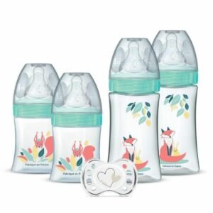 Dodie sæt med sutteflasker og sut - anti-kolik, 2×150 ml + 2×270 ml