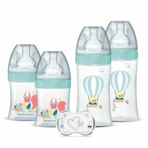 Dodie sæt med sutteflasker og sut - anti-kolik (2×150 ml + 2×270 ml)