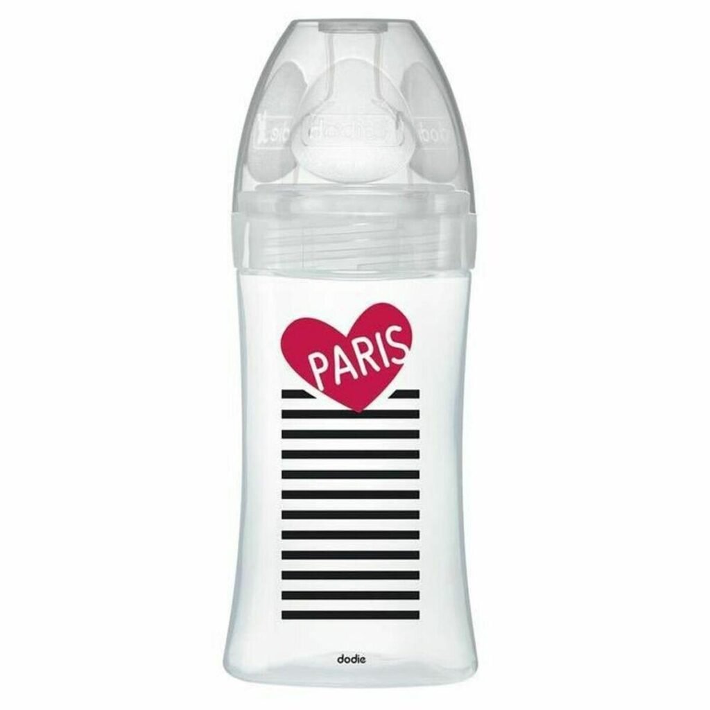 Dodie sutteflaske 270 ml - gennemsigtig, anatomisk sut