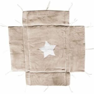 Domiva legetæppe - Beige, vendbart (aktivitetstæppe)