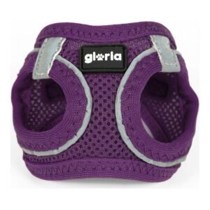 Gloria Hundesele Air Mesh Trek Star - justerbar, lilla, XXXS (18-20 cm)