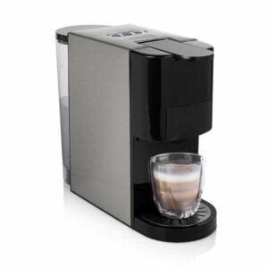 Kapsel kaffemaskine Princess - sølv, 1450 W, 800 ml, 19 bar