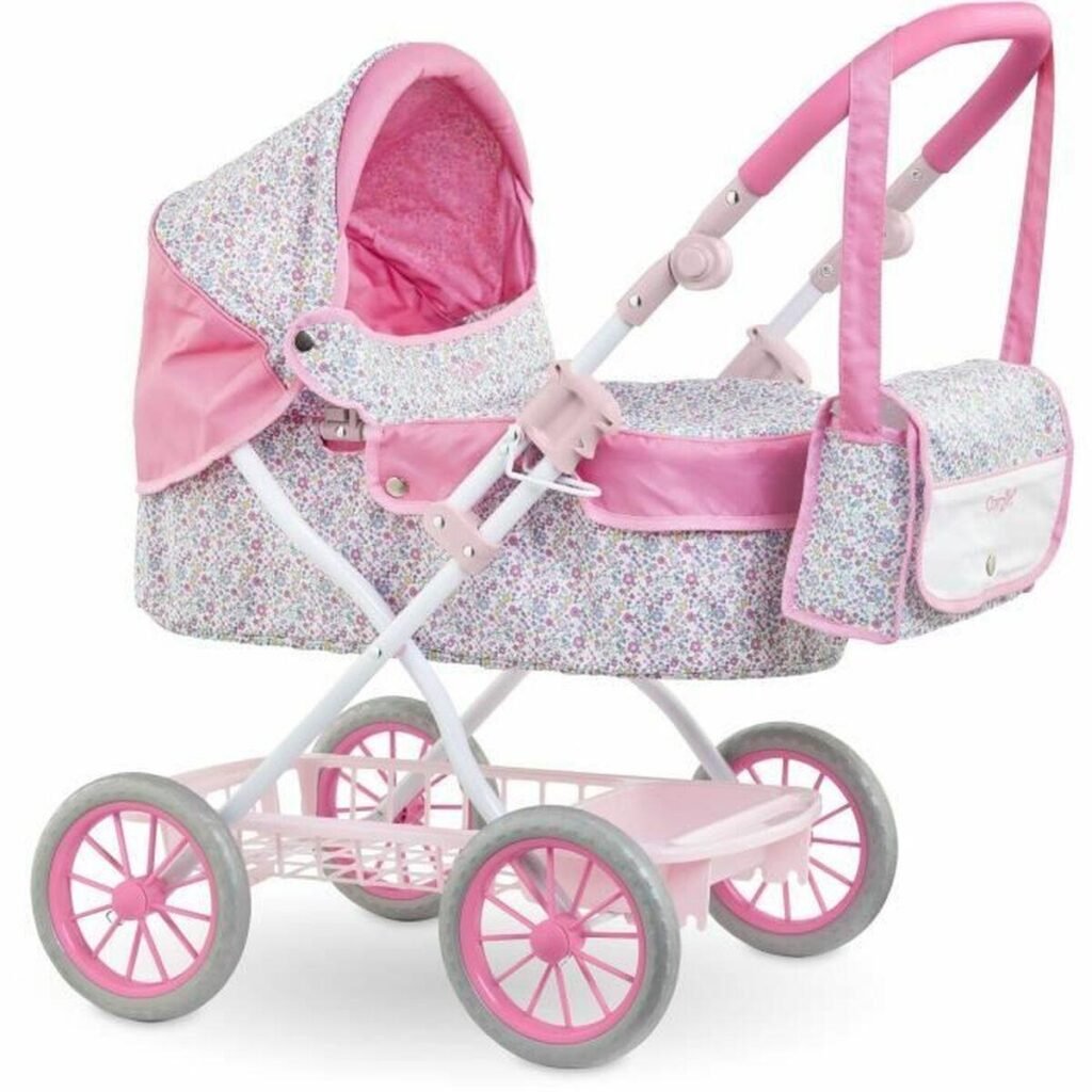 Lille Barnevogn til Dukker Corolle Cvetlice 70 x 70 x 40 cm